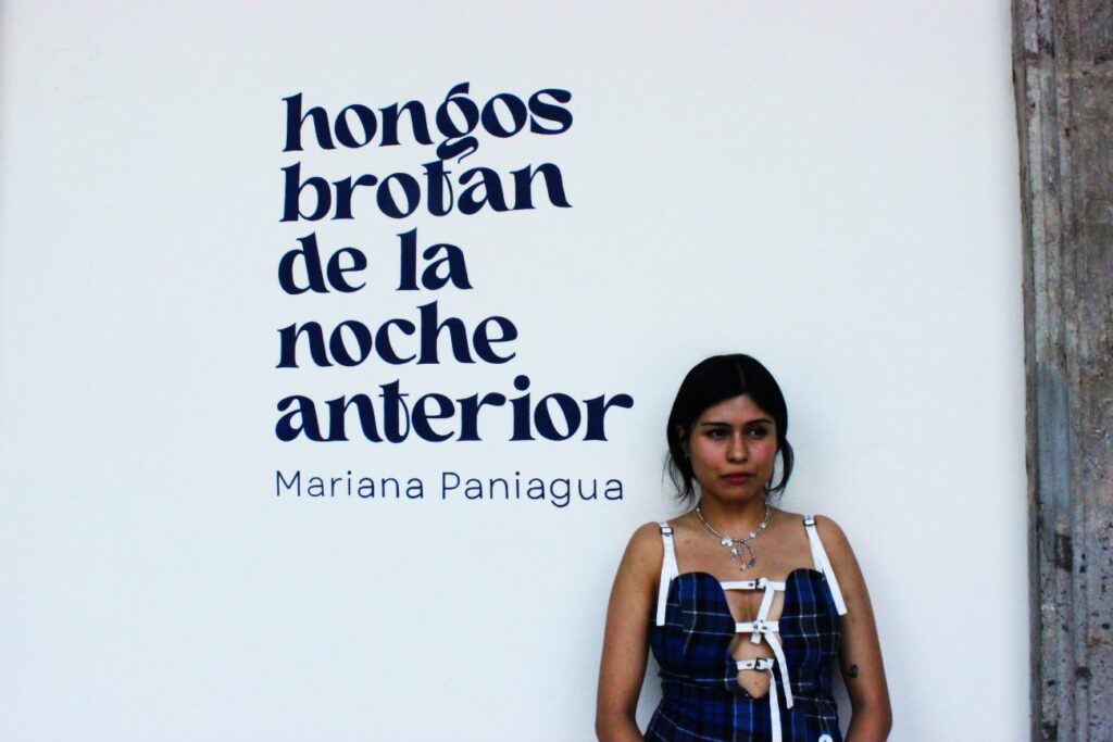 Mariana Paniagua (14) Mujer joven cabello negro vestido azul