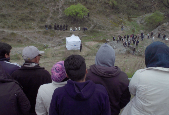 Comunidad en el campo personas